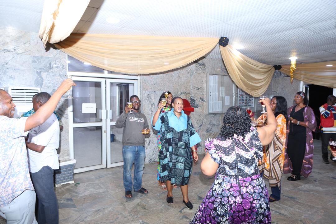 Guests dancing at the reception
